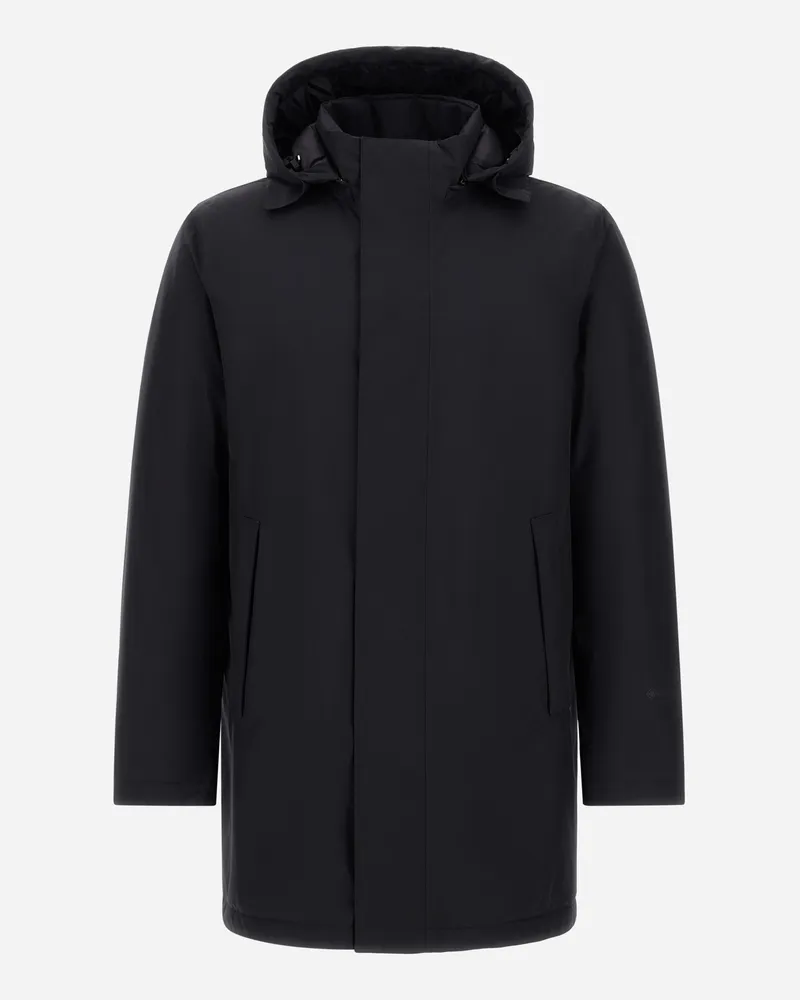 Herno Kurzer Parka Aus 2 Layern Gore-tex® - Mann Parka & Jacken Schwarz Schwarz