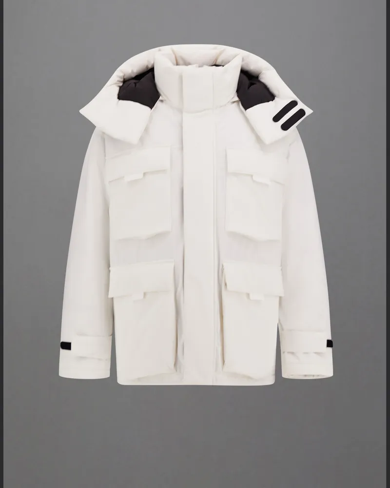 Herno Kurzer Parka Laminar Aus Stretch Down -   Weiß Weiß