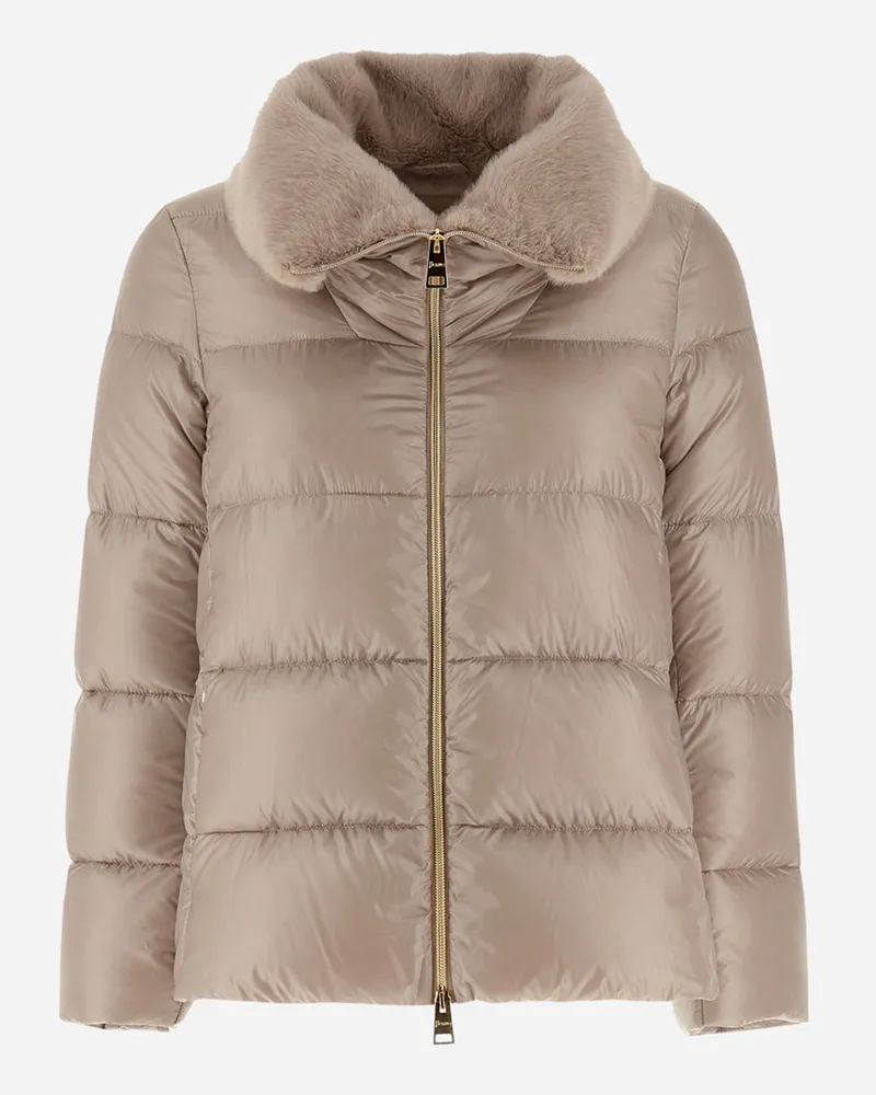 Herno Jacke Aus Nylon Ultralight Und Lady Alternative Fur - Frau Parka & Jacken Chantilly Chantilly