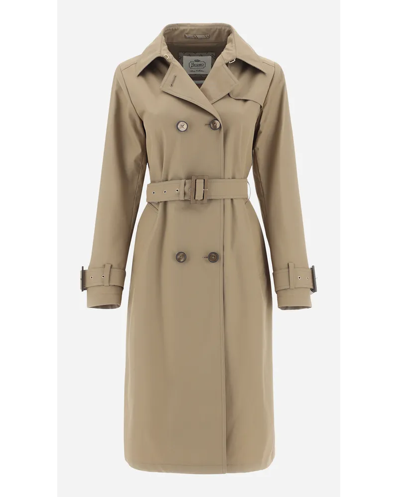 Herno Trenchcoat Aus Delon & Monogram Sand