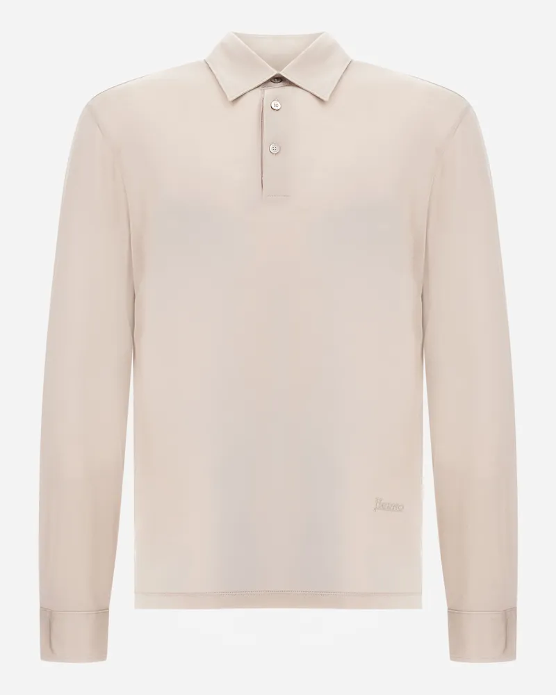 Herno Poloshirt Aus Wolljersey - Mann T-shirt & Polo-shirts Chantilly Chantilly