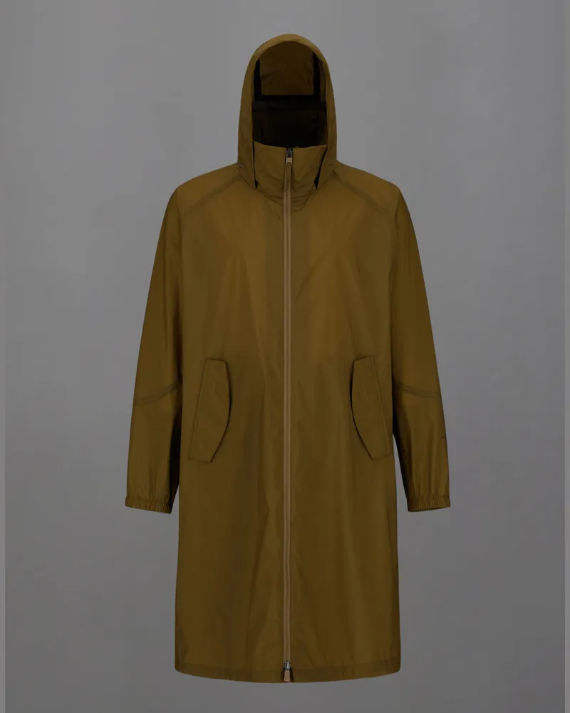 Herno Parka Laminar Aus Translucent Ripstop Braun