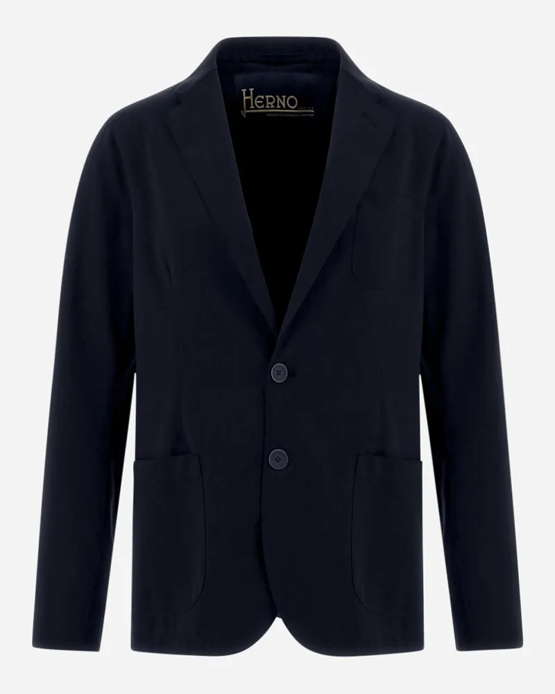 Herno Blazer Aus Light Scuba Marineblau