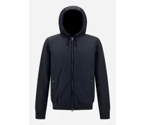 Pique' Knit Und Nylon Jacke