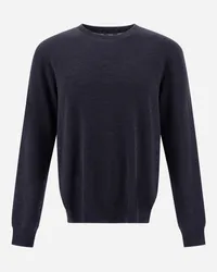 Herno Pullover Aus Fine Wool Jersey Marineblau