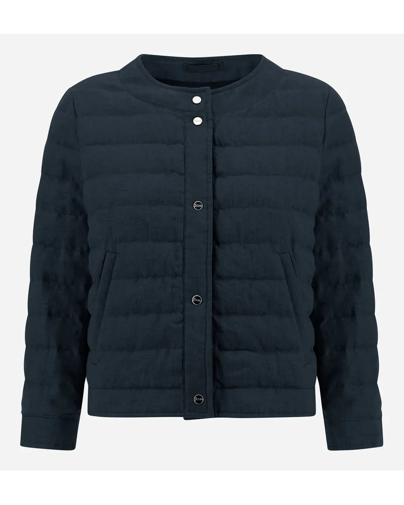 Herno New Linen Jacke Blau