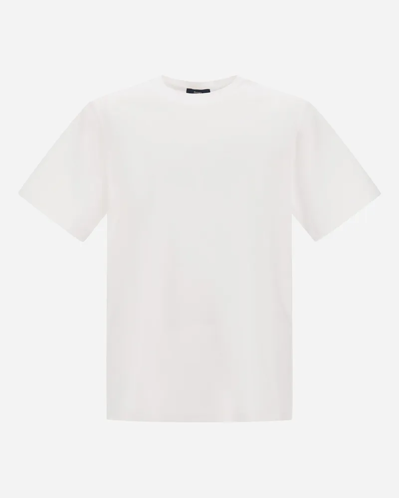 Herno T-shirt Aus Superfine Cotton Stretch - Mann T-shirt & Polo-shirts Weiß Weiß