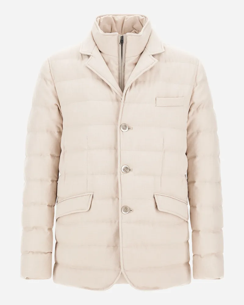 Herno Blazer Aus Einer Mischung Aus Wolle Und Viskose In Suede-optik - Mann Blazers Chantilly Chantilly