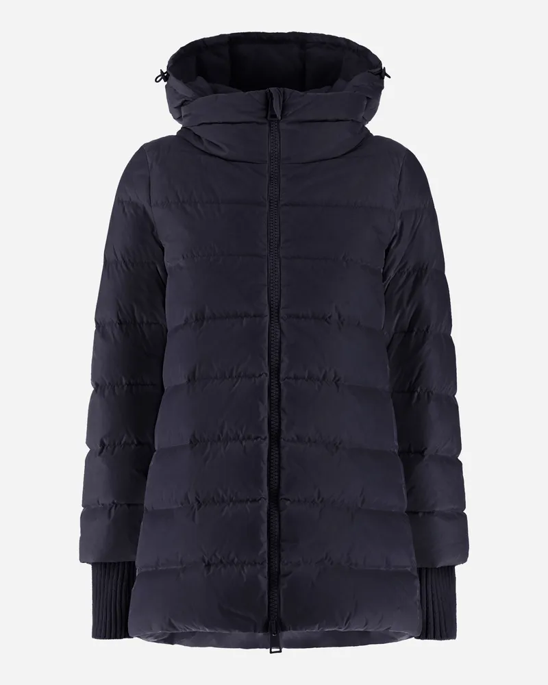 Herno A-form-jacke Aus Nylon Chamonix Marineblau