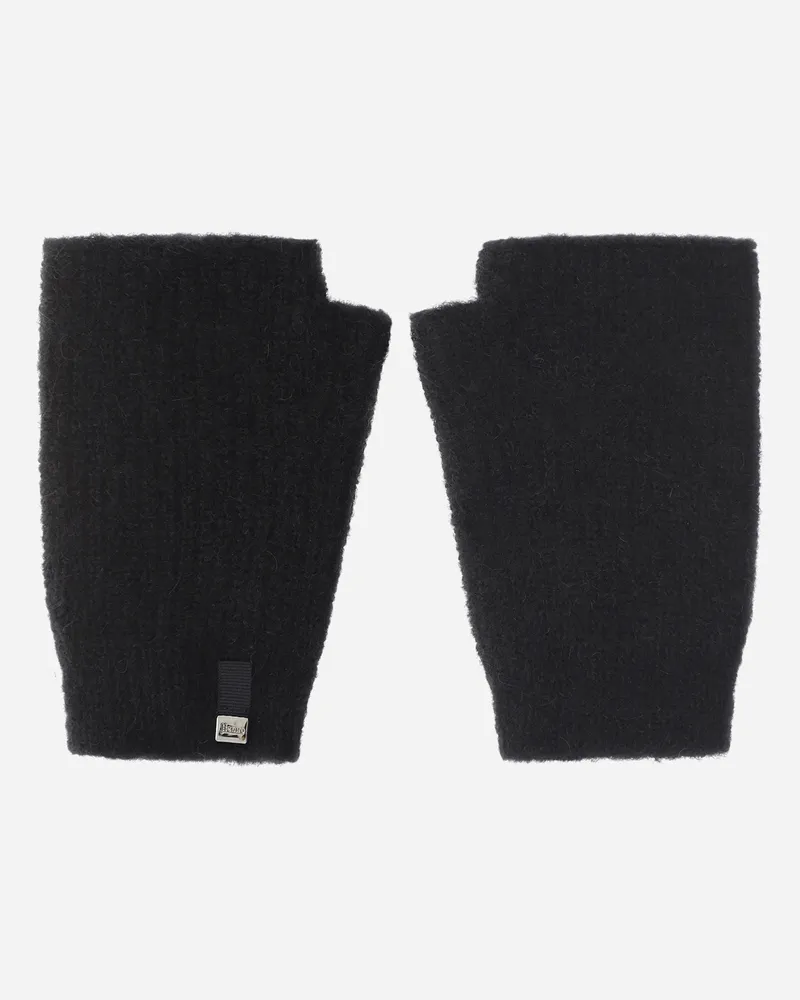 Herno Handschuhe Aus Plain Alpaca Wool Schwarz