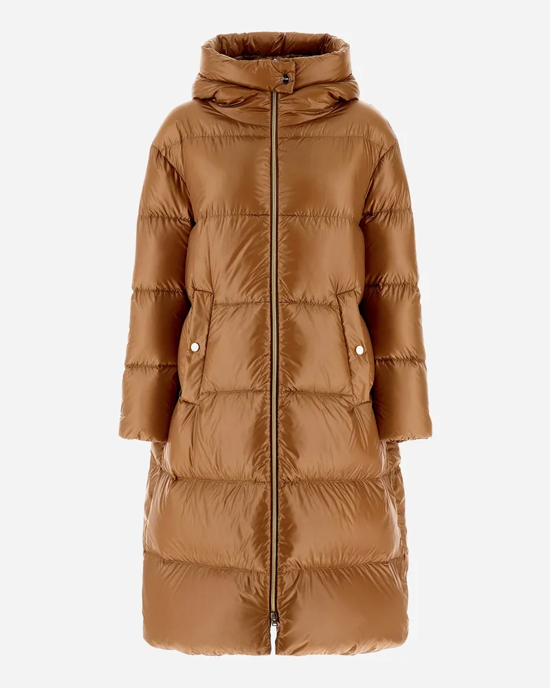 Herno Parka In Nylon Ultralight - Frau Capes Camel Camel