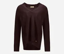 Pullover Aus Kaschmir Im Glattstrick - Frau Pullover & Strickjacken Dunkle Schokolade