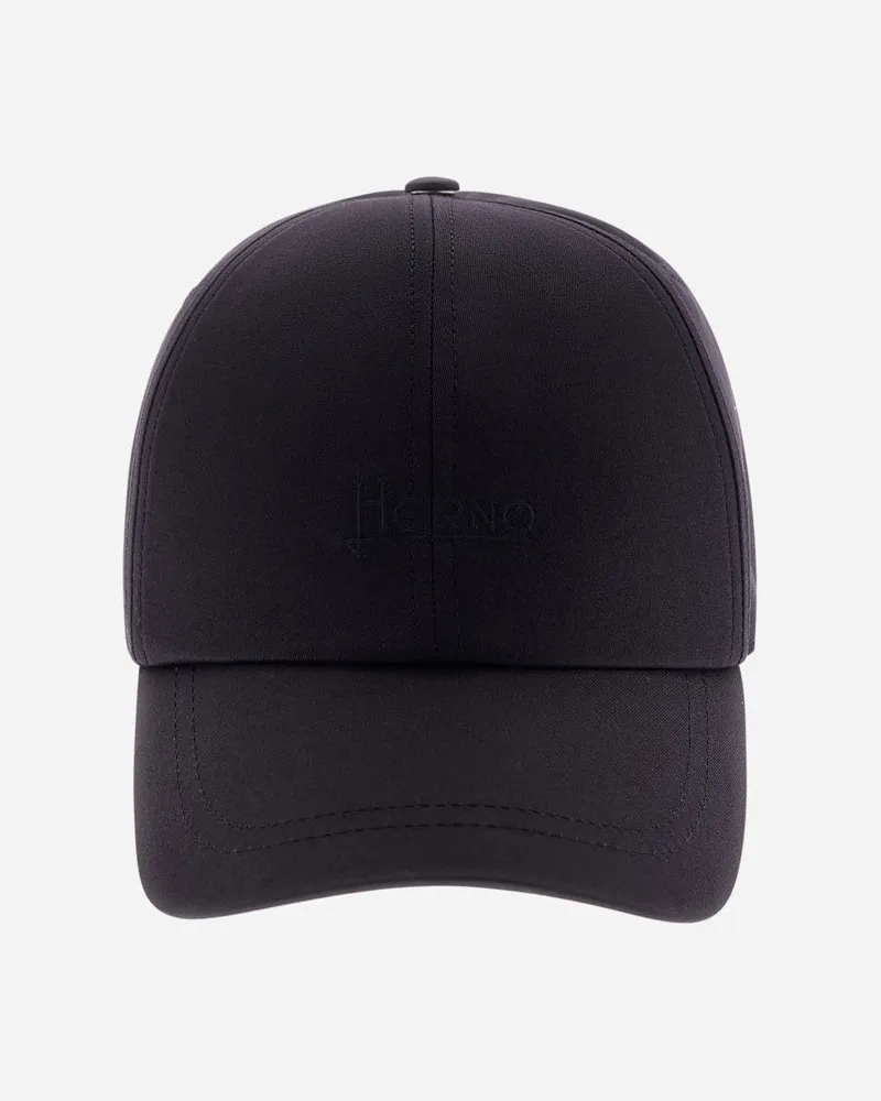 Herno Baseballkappe Aus Delon Marineblau