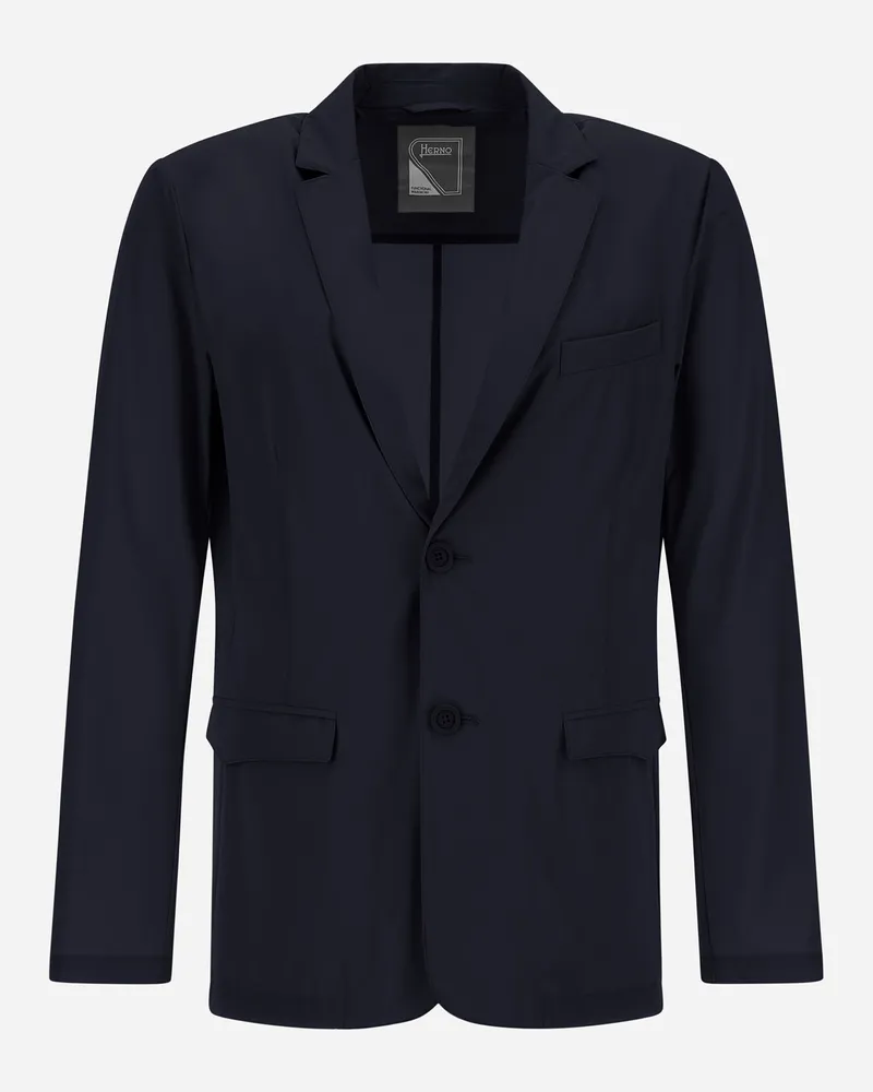 Herno Blazer Aus Light Matt Blau