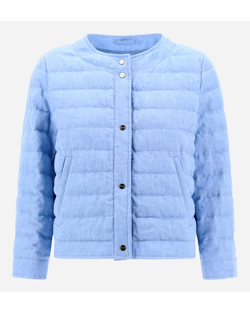 Herno New Linen Jacke Hellblau