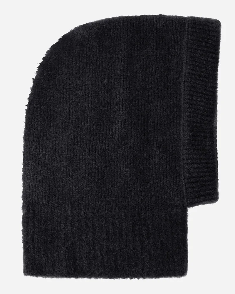 Herno Sturmhaube Aus Plain Alpaca Wool Schwarz