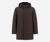 Winterjacke Aus New Business Und Nylon Ultralight - Mann Mäntel & Trenchcoats Dunkelbraun