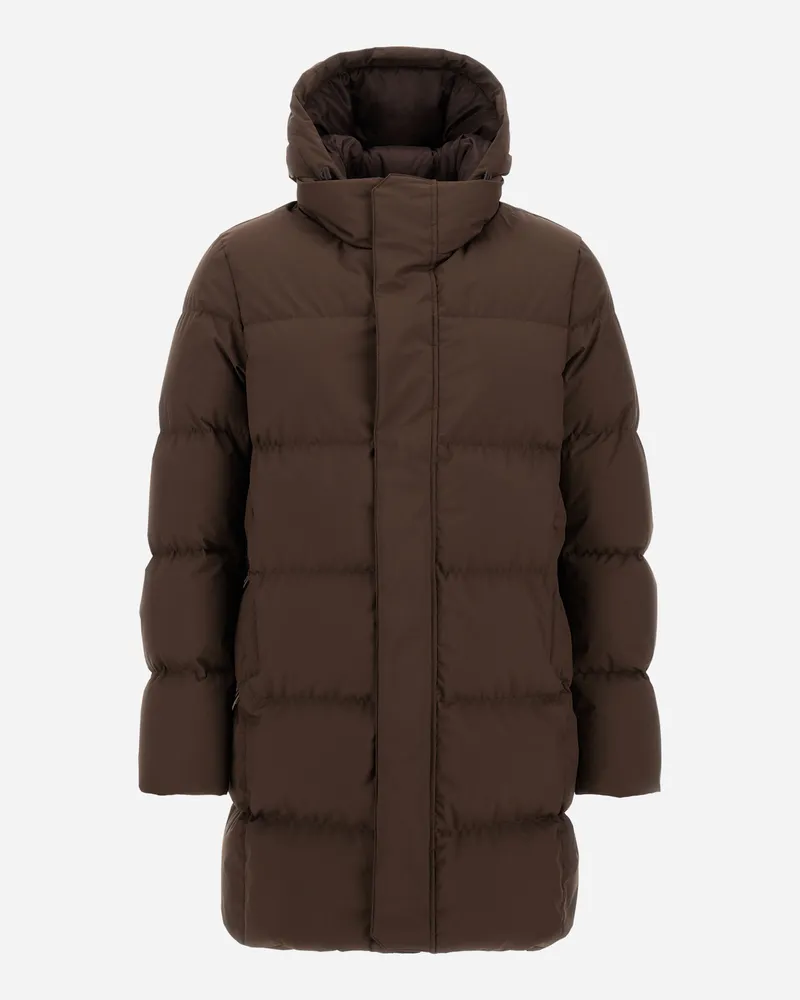 Herno Winterjacke Aus 2 Layers Windstopper - Mann Parka & Jacken Braun Braun