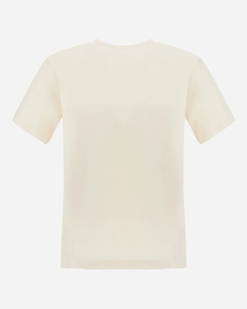 Herno T-shirt Aus Doppelpiqué Aus Baumwolle Und Kaschmir - Mann T-shirt & Polo-shirts Weiß Weiß