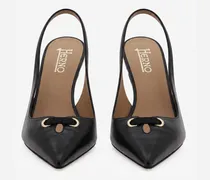 Slingbacks Aus Soft Leather - Frau Schuhe Schwarz