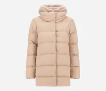 A-form-jacke Aus Satin Und Lady Alternative Fur - Frau A-shape Chantilly