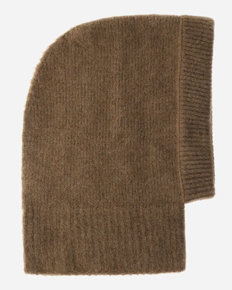 Herno Sturmhaube Aus Plain Alpaca Wool Terrakotta