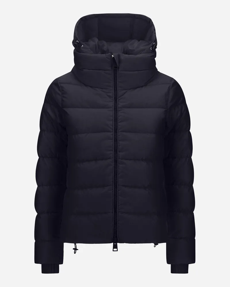 Herno Jacke Mit Stehkragen Aus Nylon Chamonix - Frau Capes Marineblau Marineblau