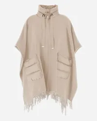 Herno Poncho Resort Aus Warmy Und Nylon Ultralight Chantilly