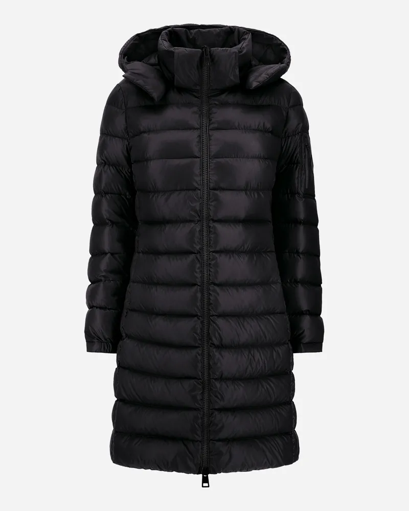 Herno Winterjacke Aus Glänzendem Nylon - Frau Capes Schwarz Schwarz