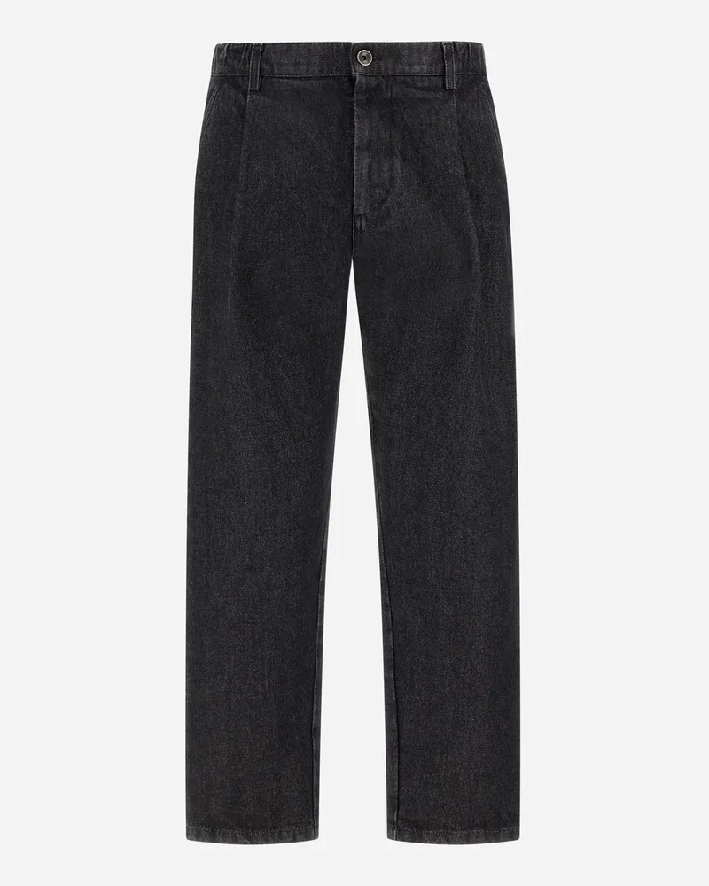 Herno Hose Aus Denim - Mann Hose Schwarz Schwarz