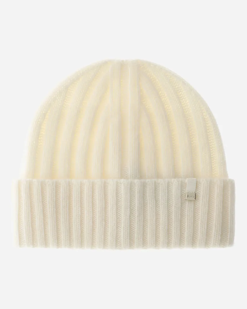 Herno Beanie Aus Kaschmir - Frau Hüte Milchweiß Milchweiß