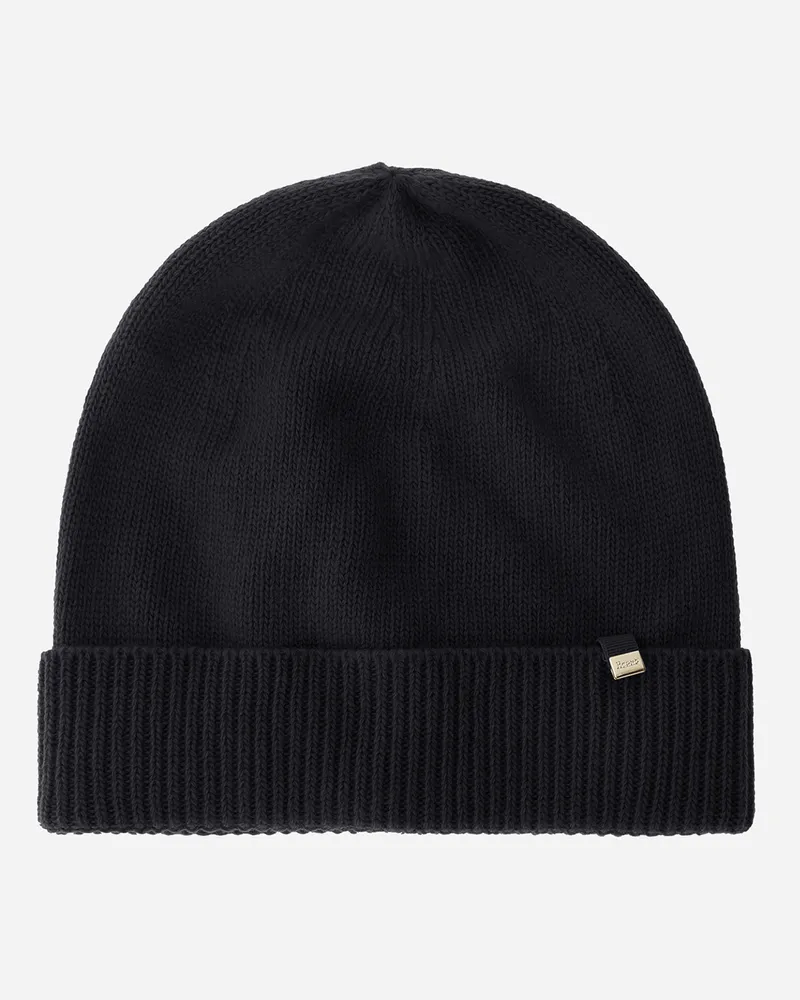 Herno Beanie Aus Wolle Schwarz