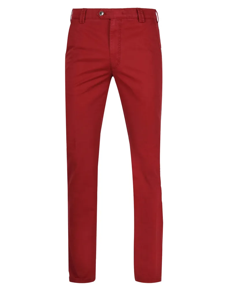 Meyer Hosen Chino Bonn Rot Rot