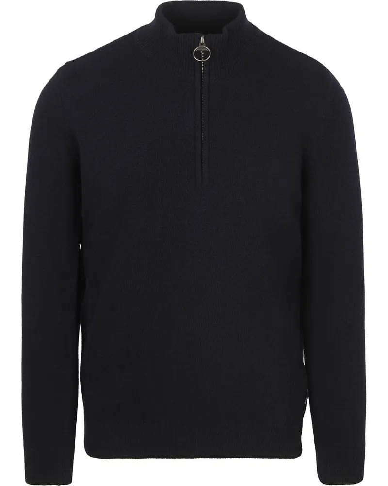 Barbour Half Zip Pullover Wolle Navy Dunkelblau