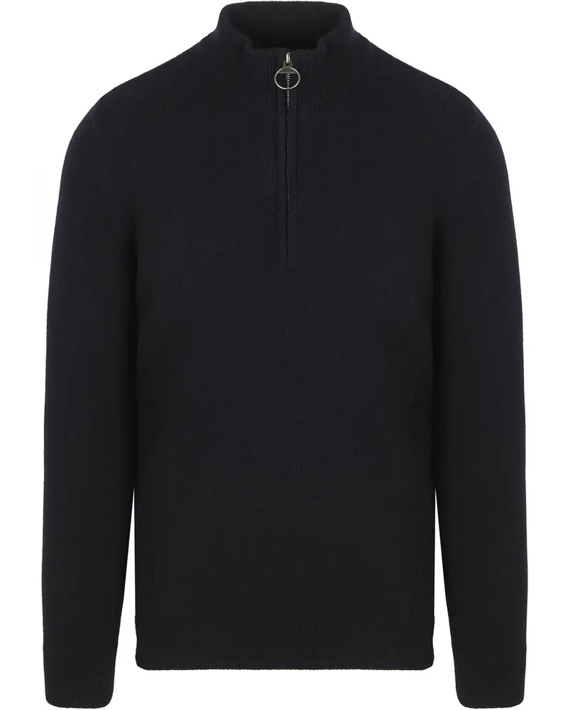 Barbour Half Zip Pullover Wolle Navy Dunkelblau