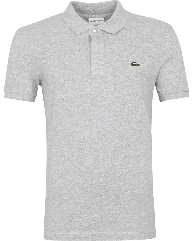 Lacoste Poloshirt Hellgrau Grau