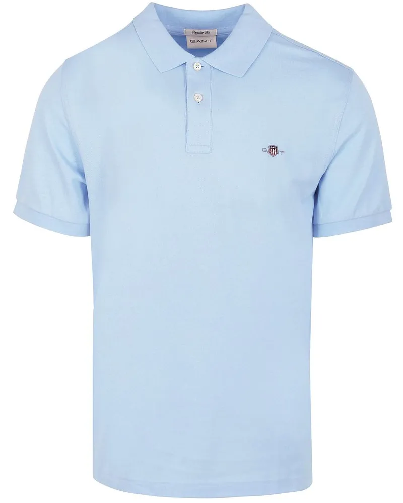 Gant Shield Piqué Poloshirt Fresh Blue Hellblau