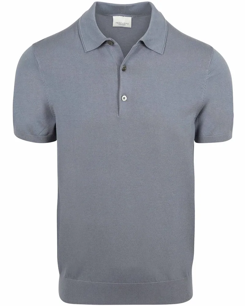 Profuomo Poloshirt Luxury Basic Blau Blau