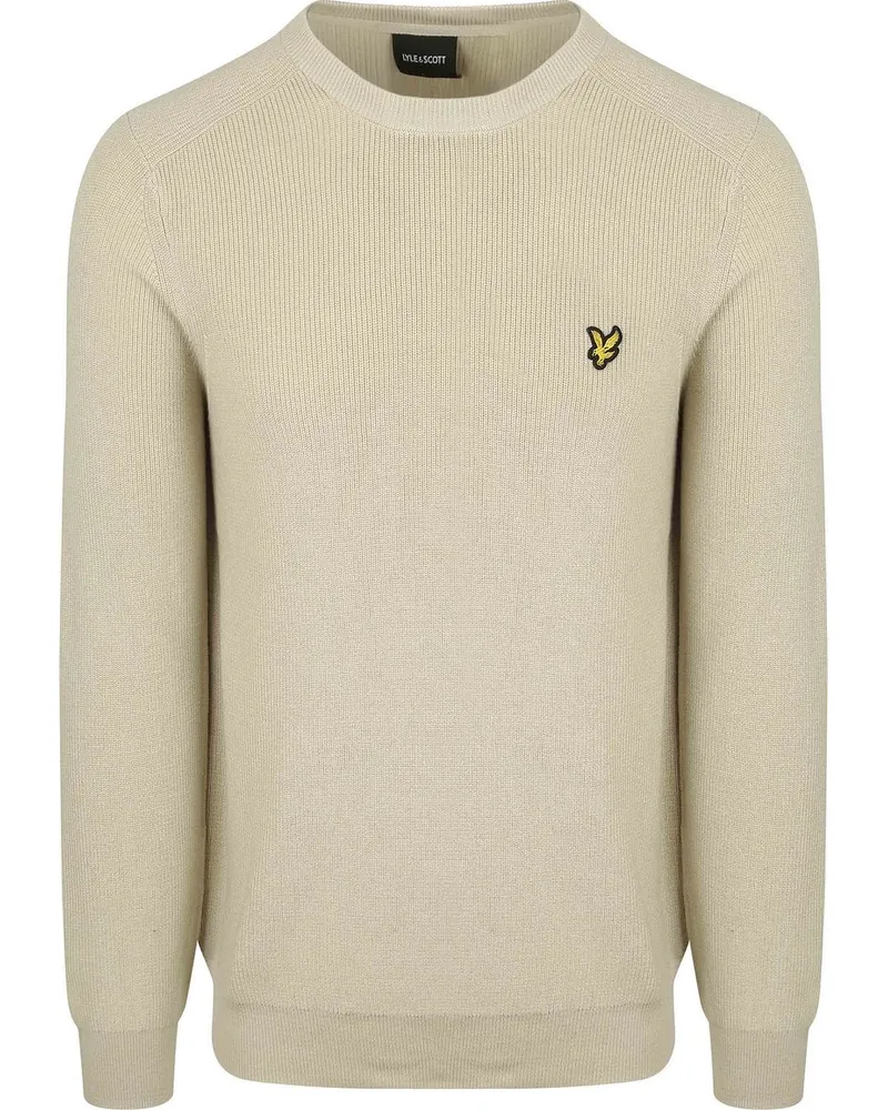 Lyle & Scott Lyle & Scott Rib Pullover Greige Grau