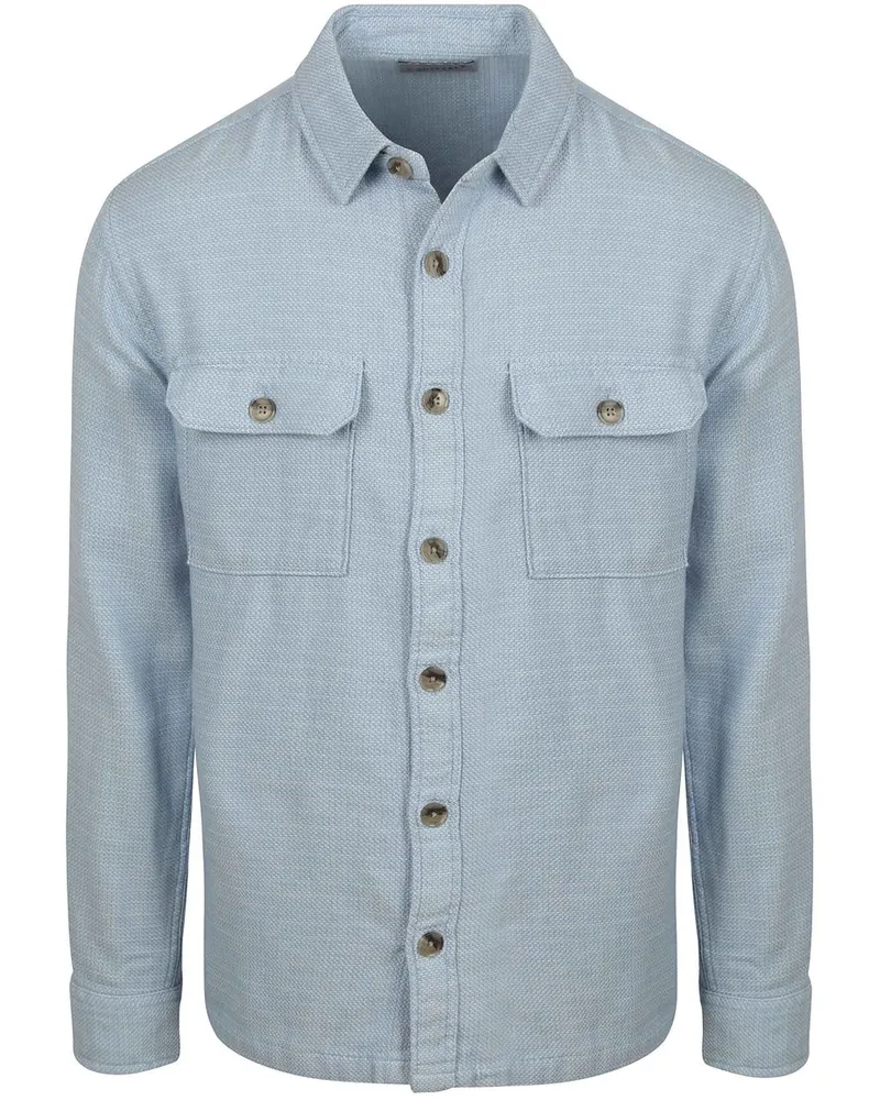 Suitable Overshirt Structure Hellblau Hellblau