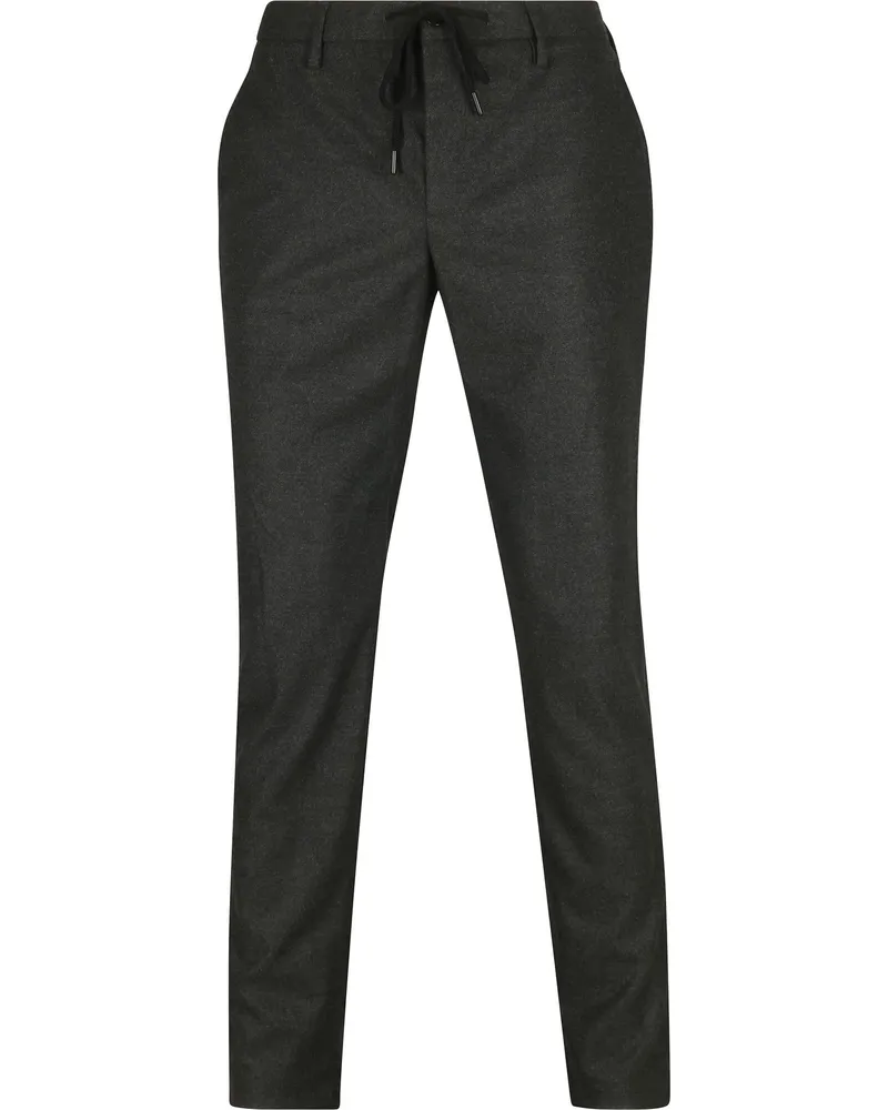 Alberto Hose Jump Flanel Anthrazit Grau