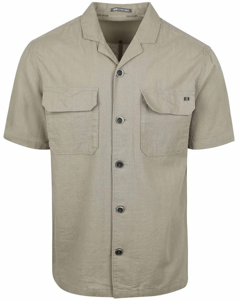 No Excess Short Sleeve Hemd Grün Grün