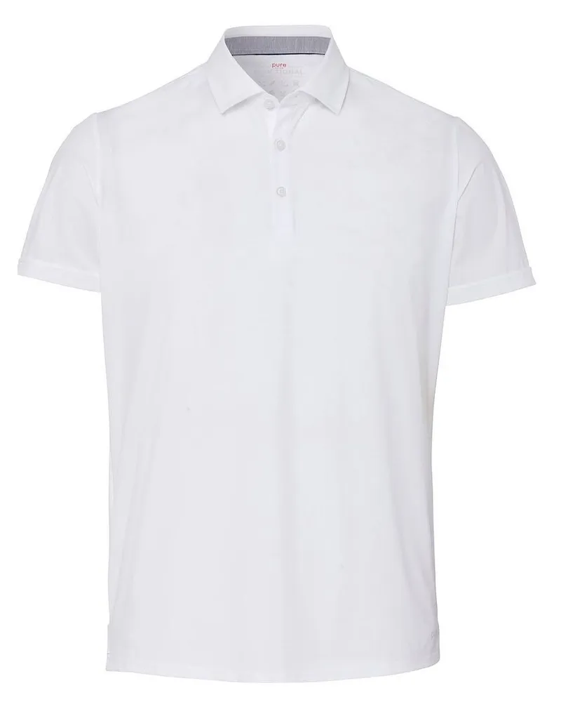 pure Functional Polo slim fit shor Weiß