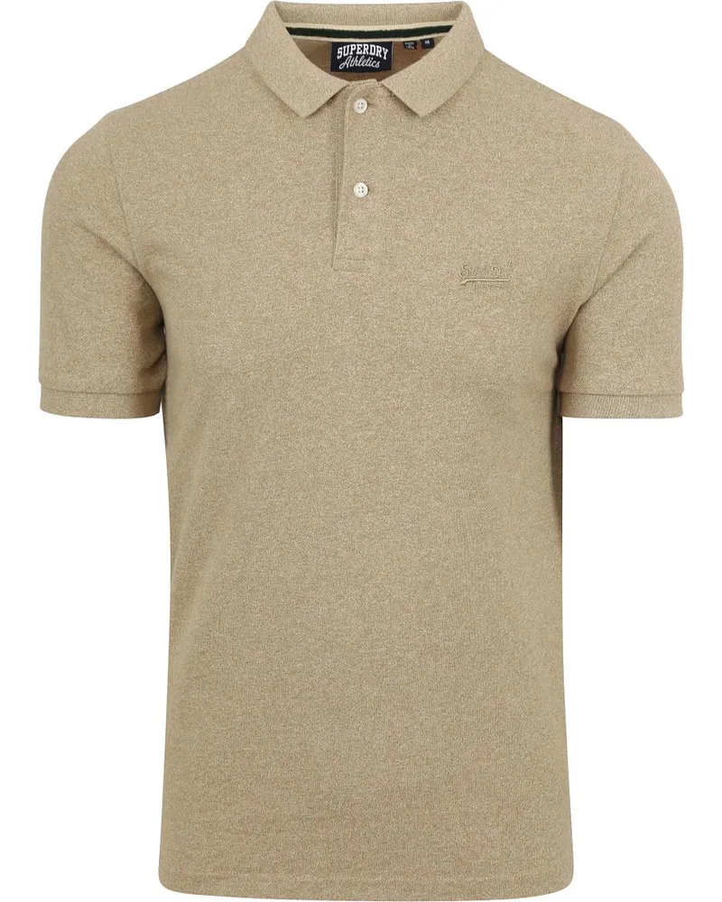 Superdry. Classic Poloshirt Melange Beige Beige