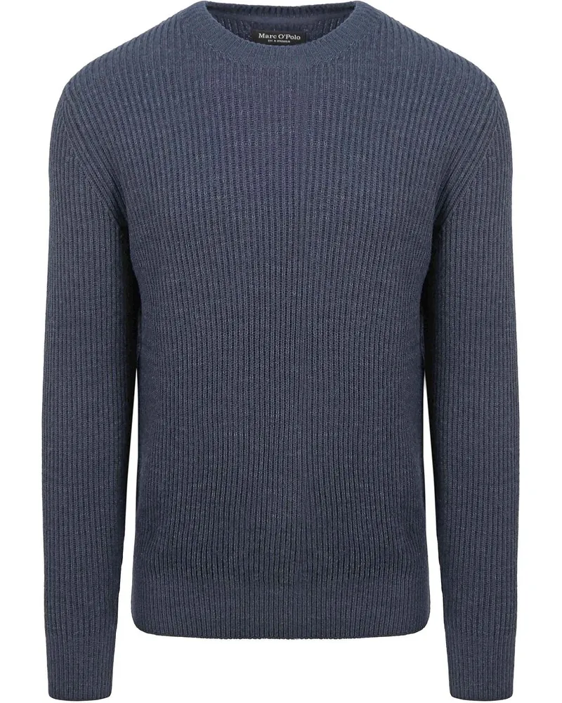 Marc O'Polo Pullover Wool Blend Navy Dunkelblau