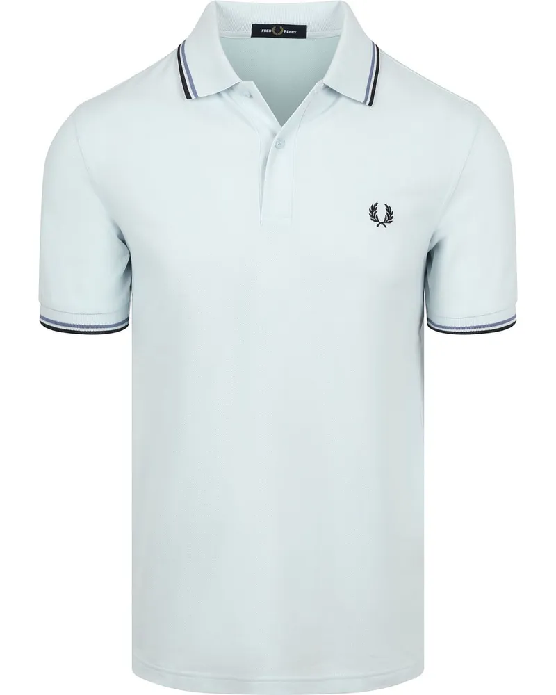 Fred Perry Polo Twin Tipped M3600 Blau 96A Hellblau