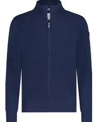 State of Art Strickjacke Zip Struktur Navy Dunkelblau