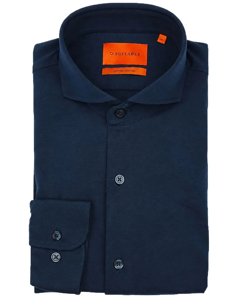 Suitable Sorona Hemd Dark Navy Blau