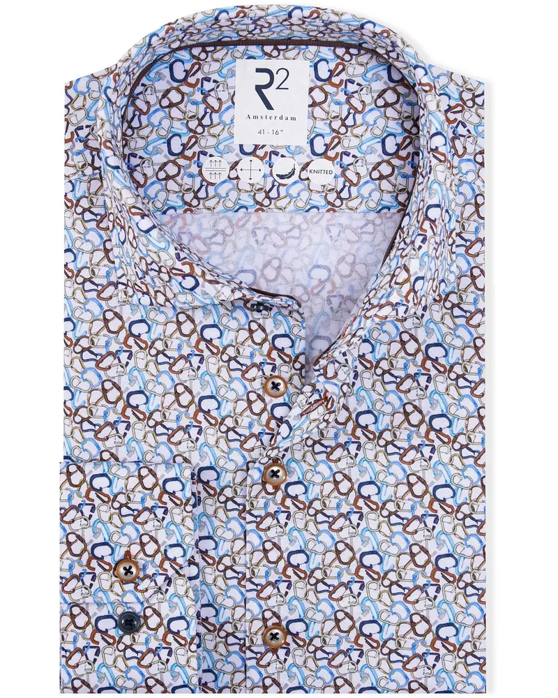 R2 Amsterdam R2 Knitted Hemd Carabiner Multicolour Multicolour