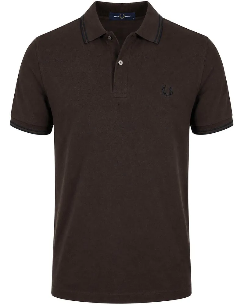 Fred Perry Polo Tipped M3600 Braun 86C Braun